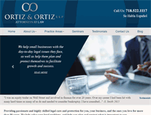 Tablet Screenshot of ortizandortiz.com